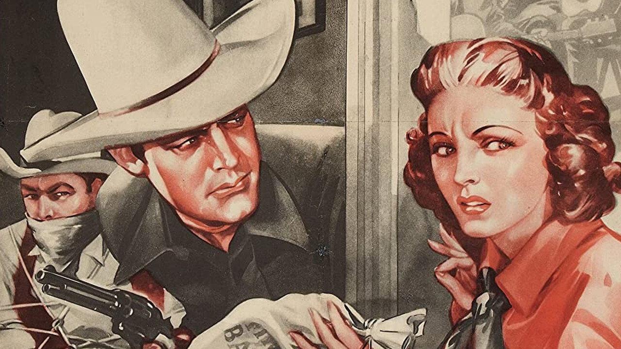Thundering Frontier 1940 movie scene