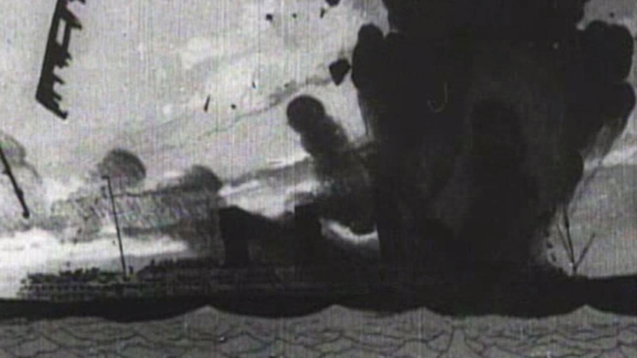 The Sinking of the Lusitania 1918 movie scene