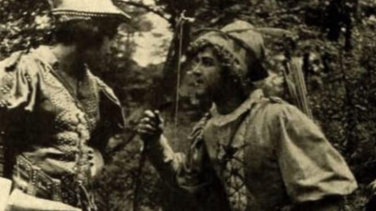 Robin Hood 1913 movie scene