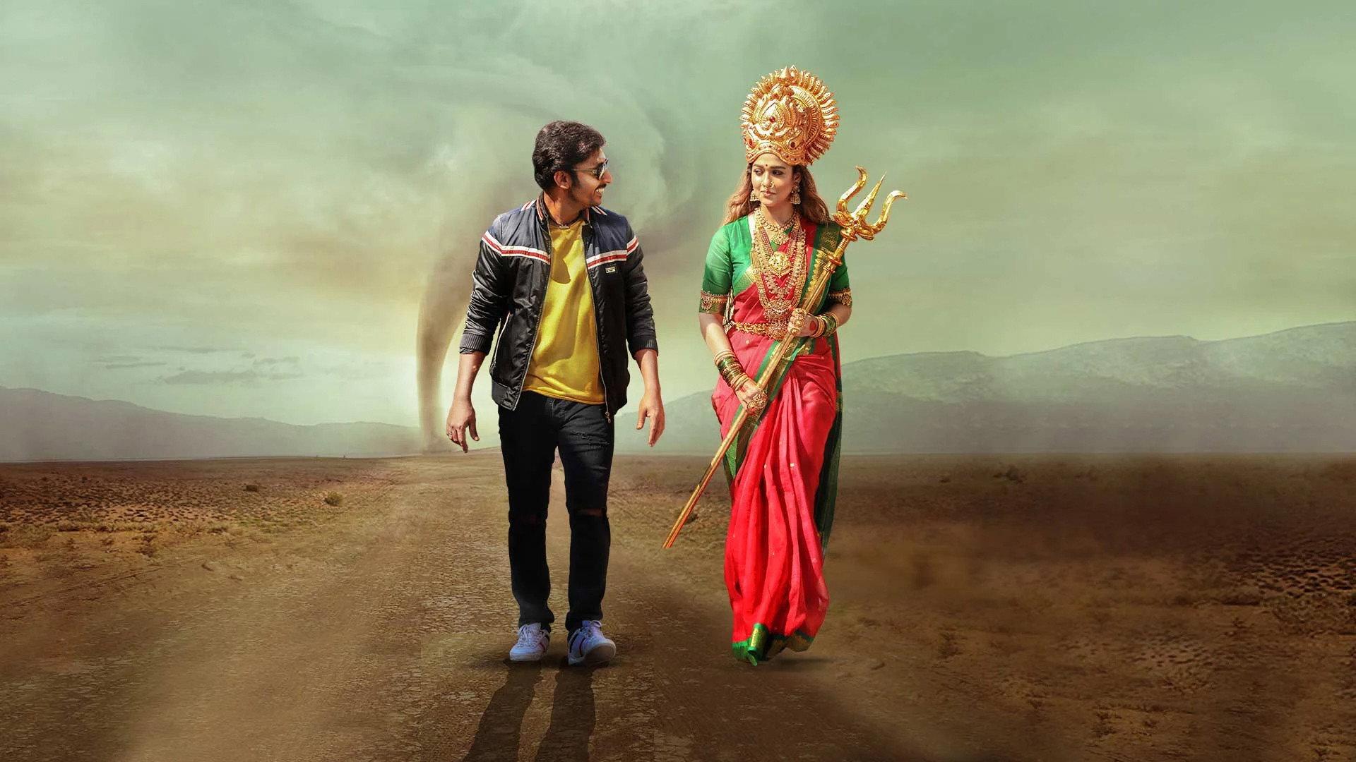 Mookuthi Amman 2020 movie scene