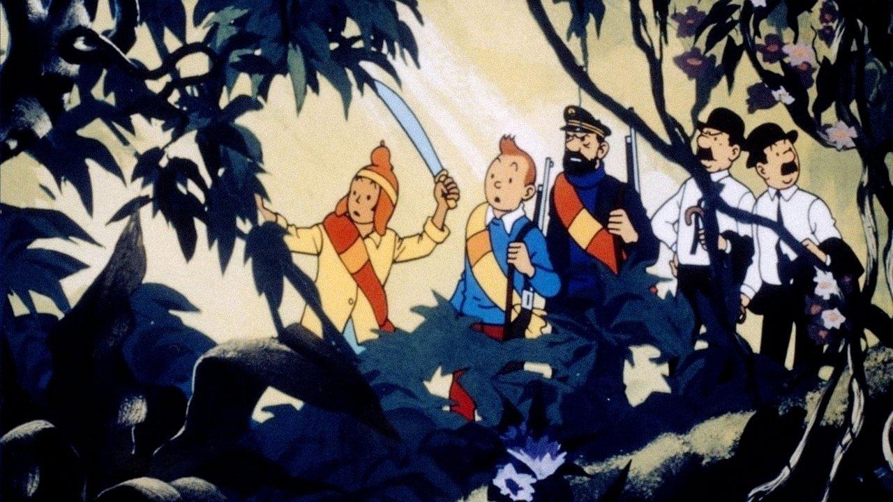 Tintin and the Temple of the Sun 1969 movie scene