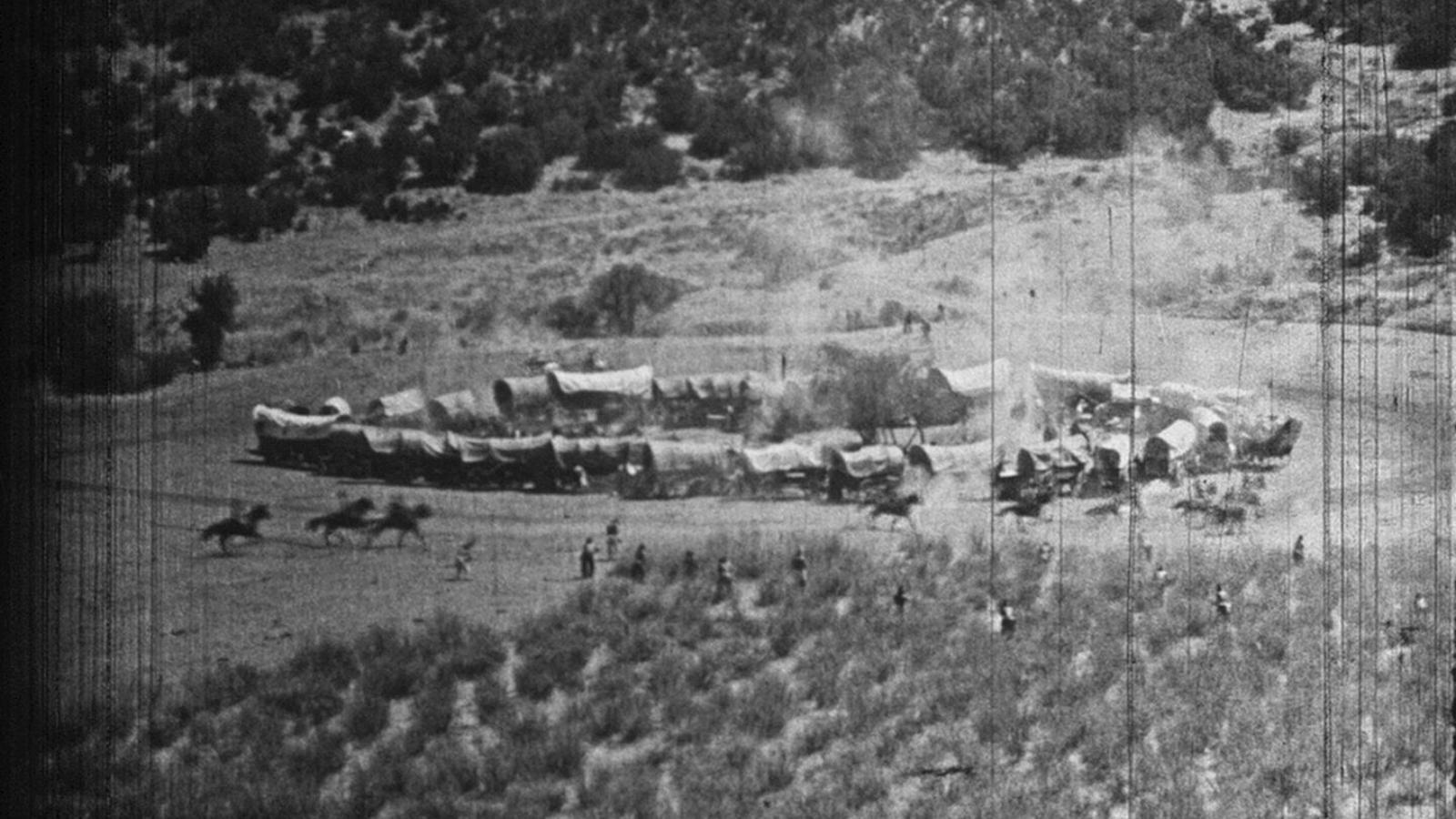 Pioneer Trails 1923 movie scene