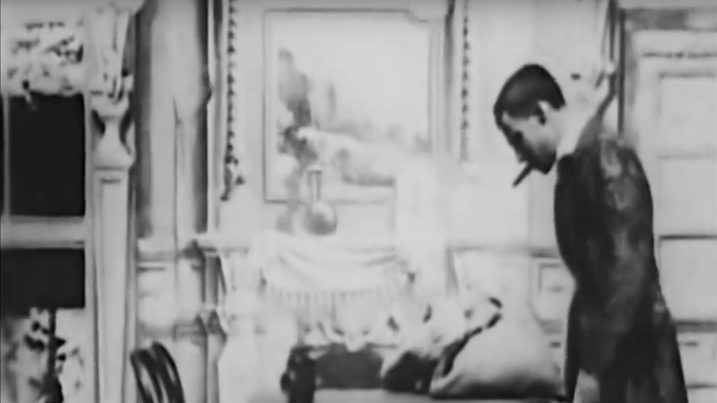 Sherlock Holmes Baffled 1900 movie scene