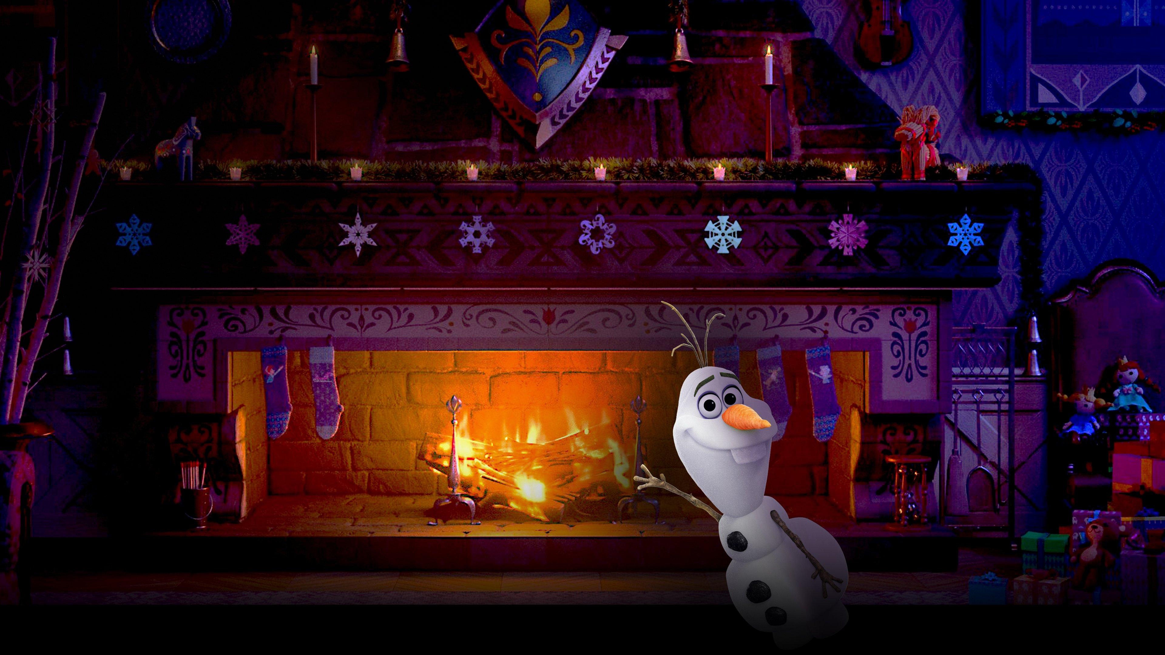 Arendelle Castle Yule Log 2019 movie scene