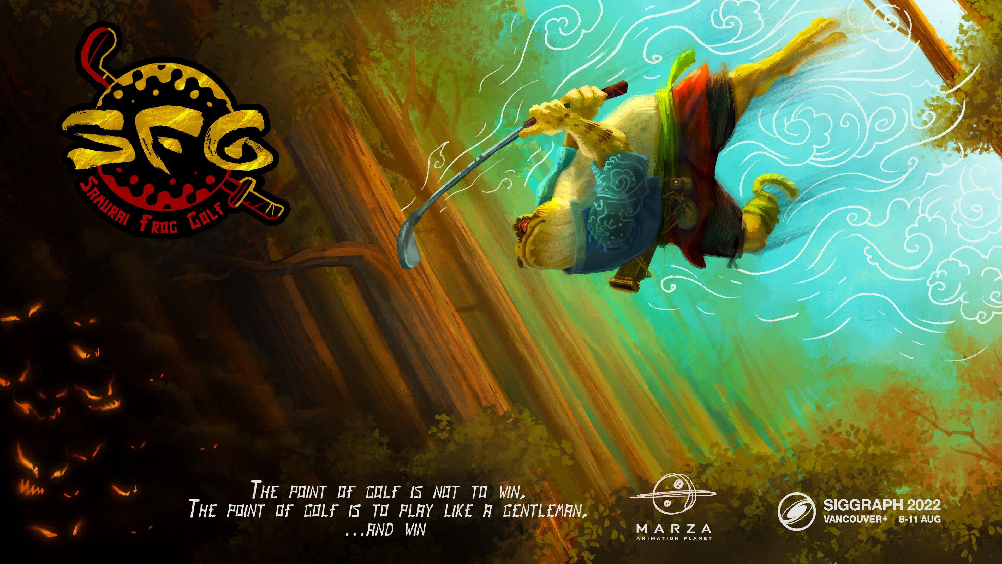 Samurai Frog Golf 2022 movie scene