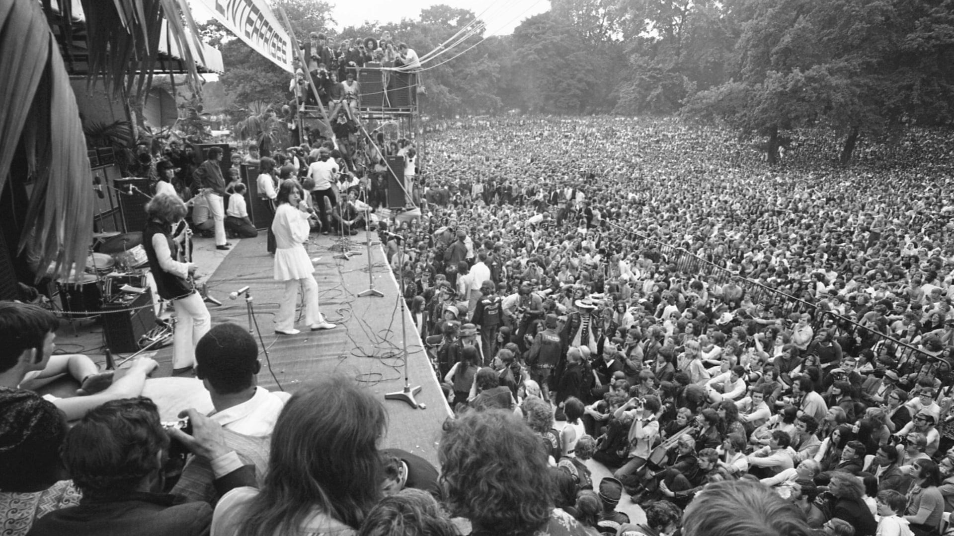 The Stones in the Park 1969 movie scene