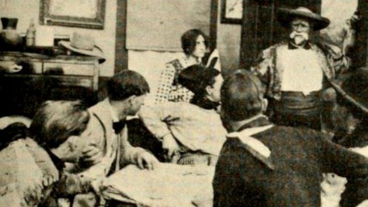 Pirates of the Plains 1914 movie scene