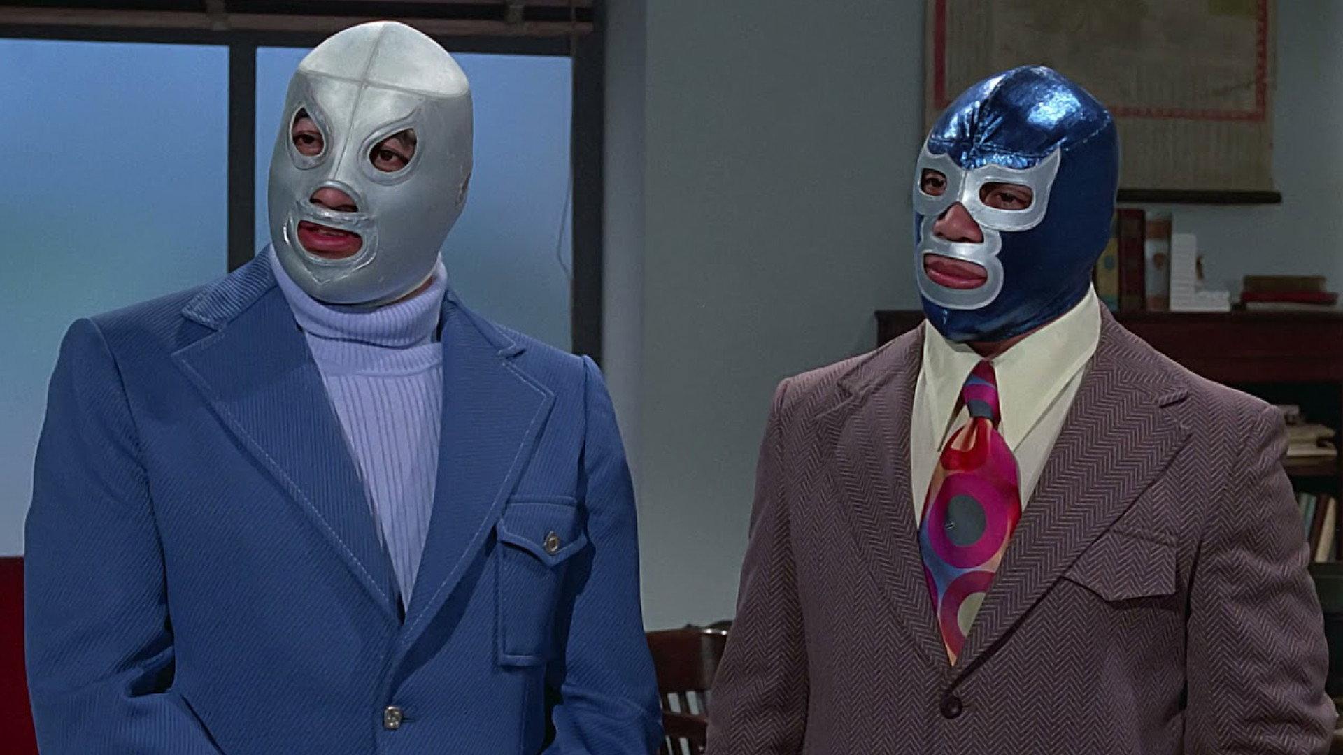 Santo and Blue Demon vs. Dr. Frankenstein 1974 movie scene