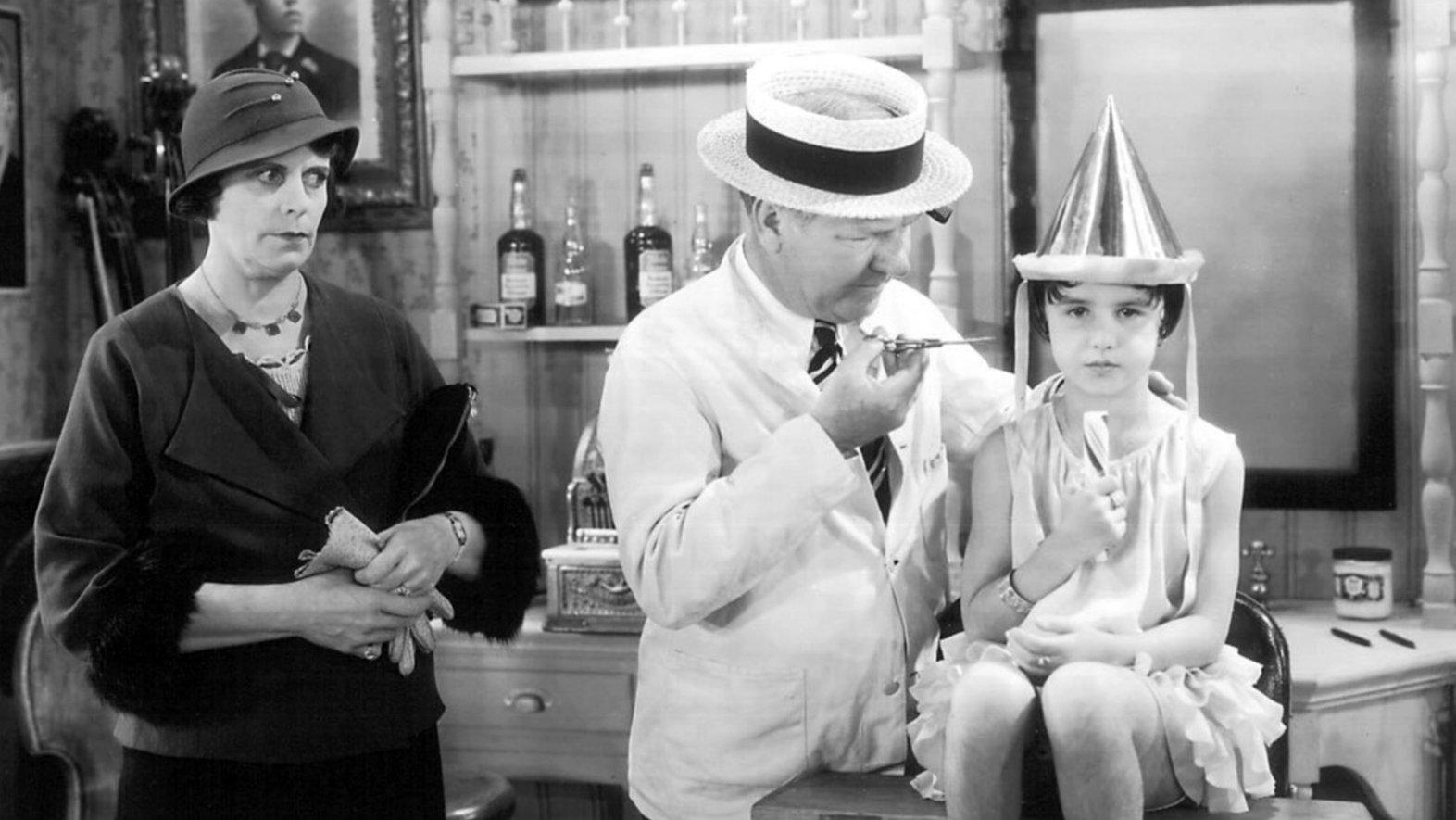 The Barber Shop 1933 movie scene