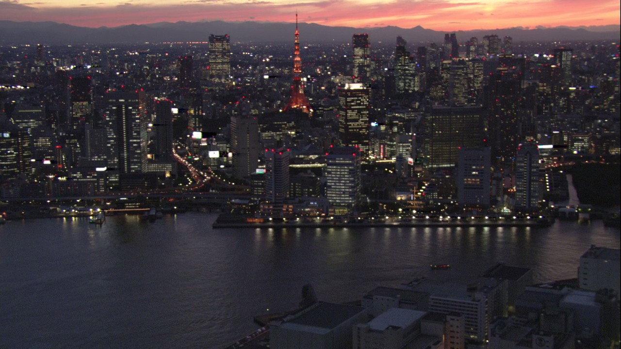 Virtual Trip: Tokyo Twilight from the Air 2008 movie scene