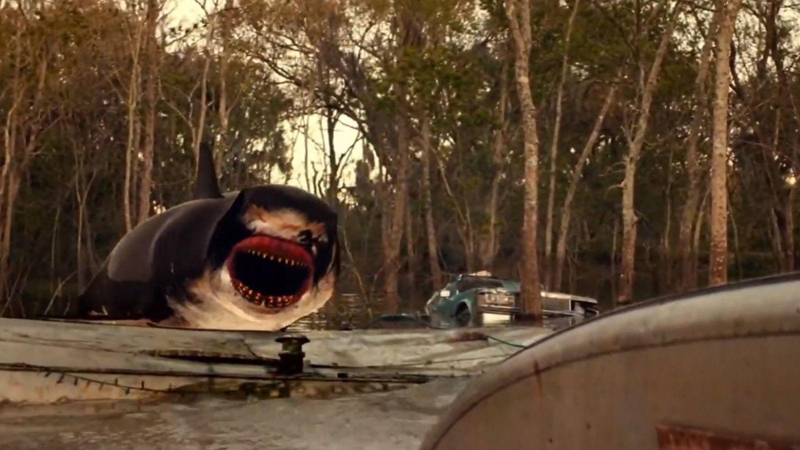 Trailer Park Shark 2017 movie scene