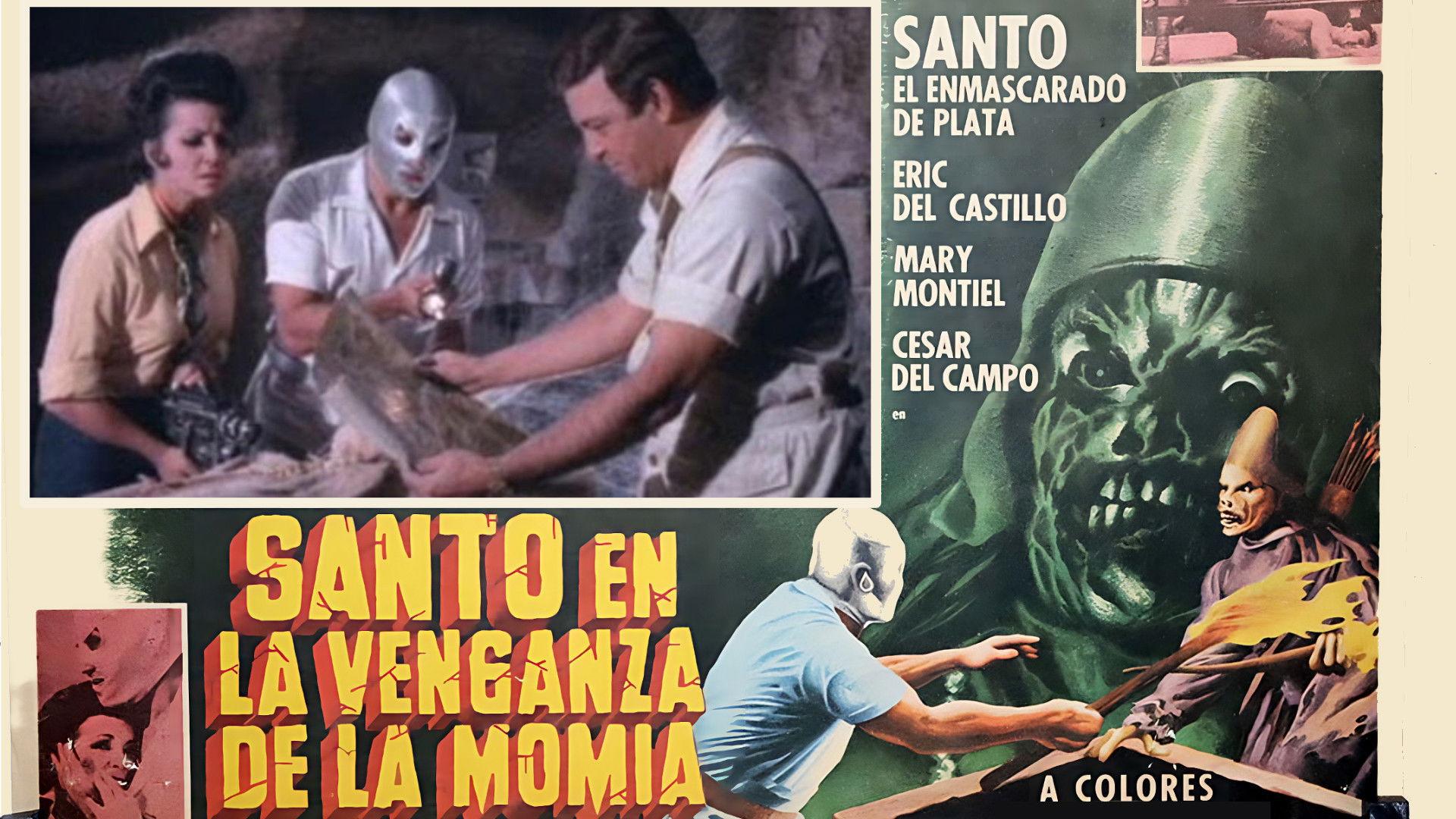 Santo in the Vengeance of the Mummy 1971 movie scene