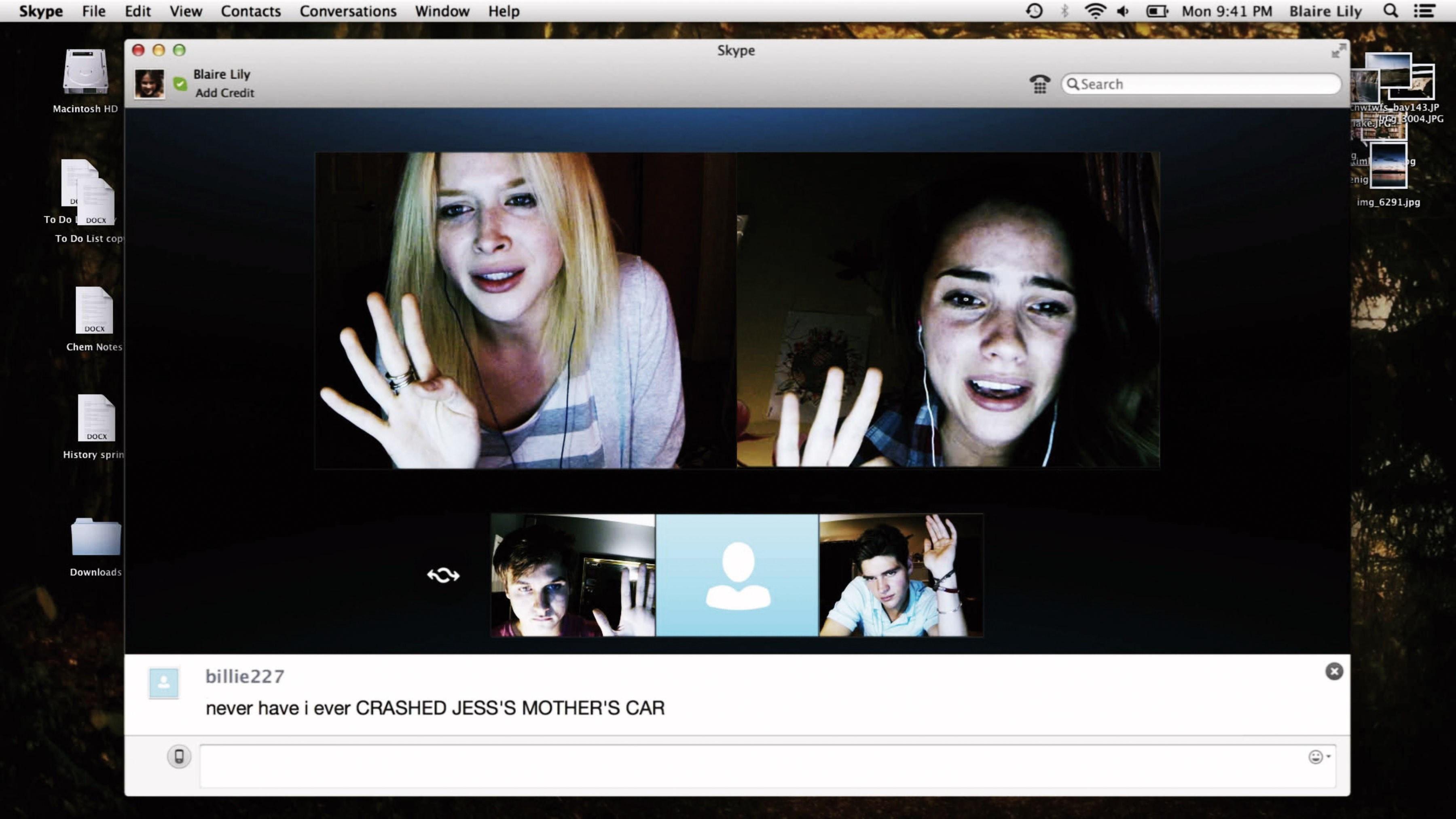 Unfriended 2014 movie scene
