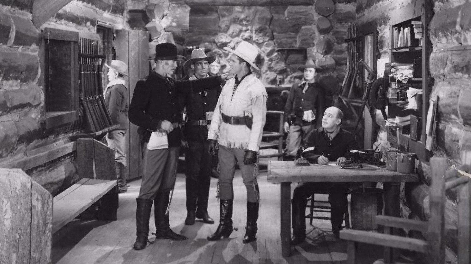 The Glorious Trail 1928 movie scene