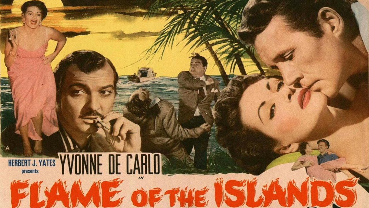 Flame of the Islands 1955 movie scene