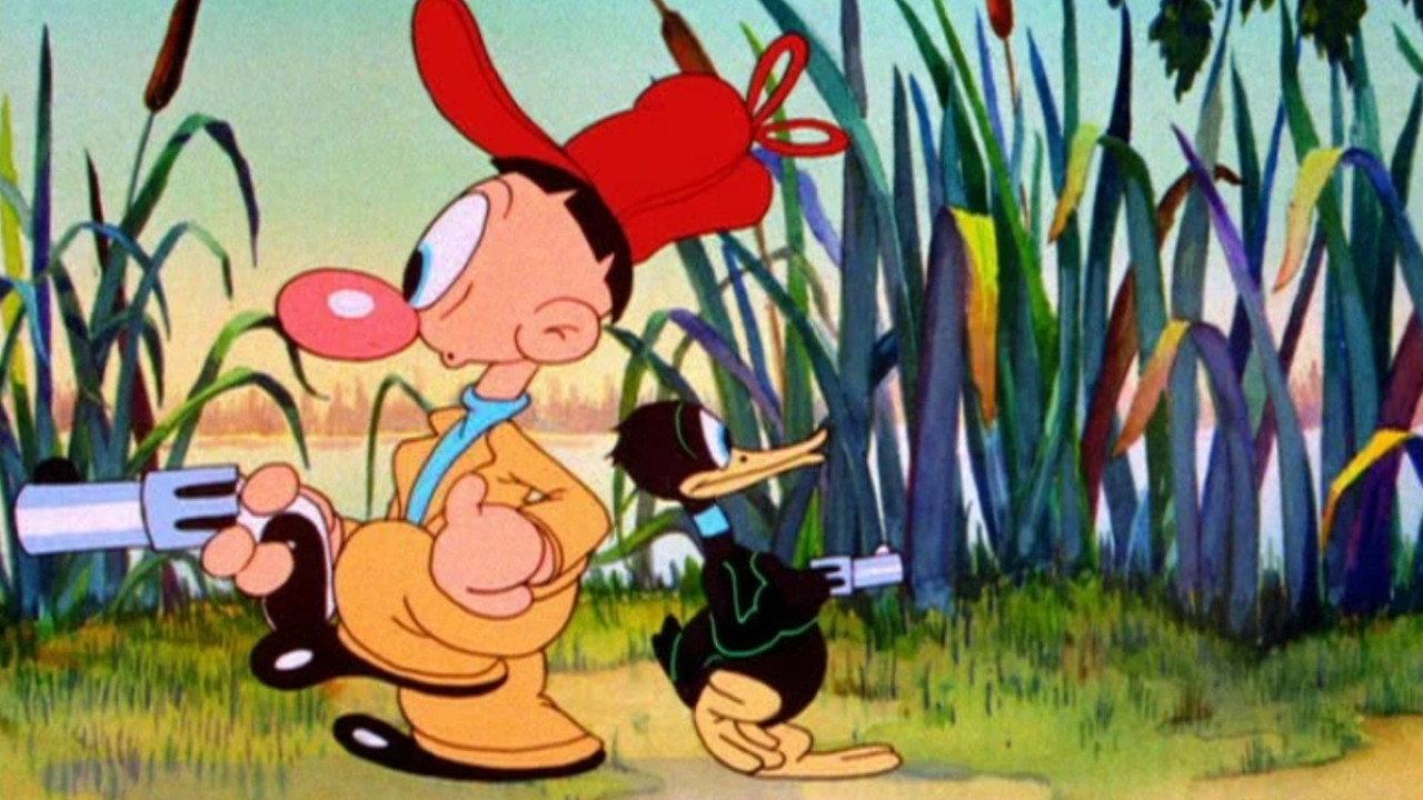 Daffy Duck & Egghead 1938 movie scene