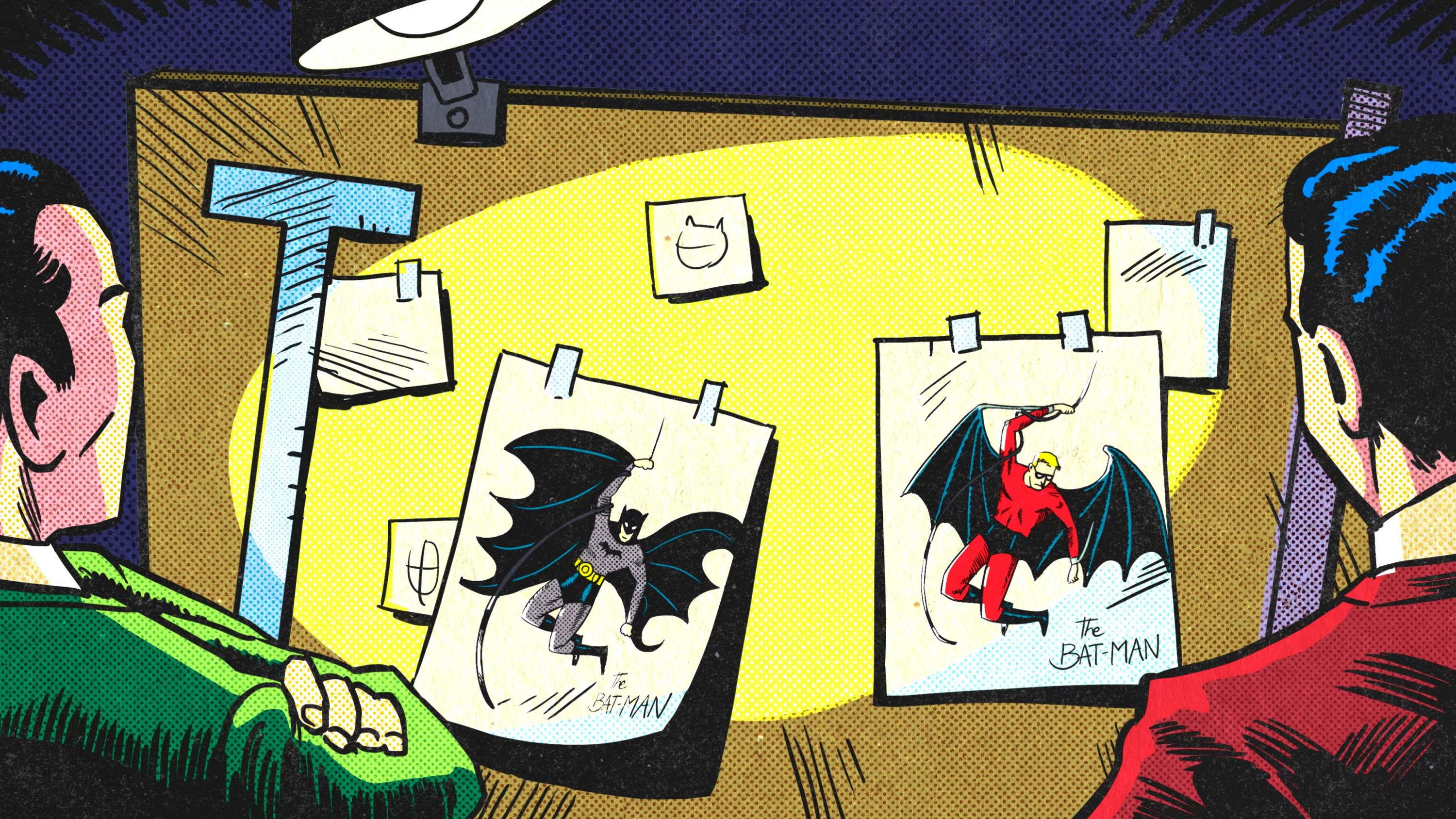 Batman & Bill 2017 movie scene
