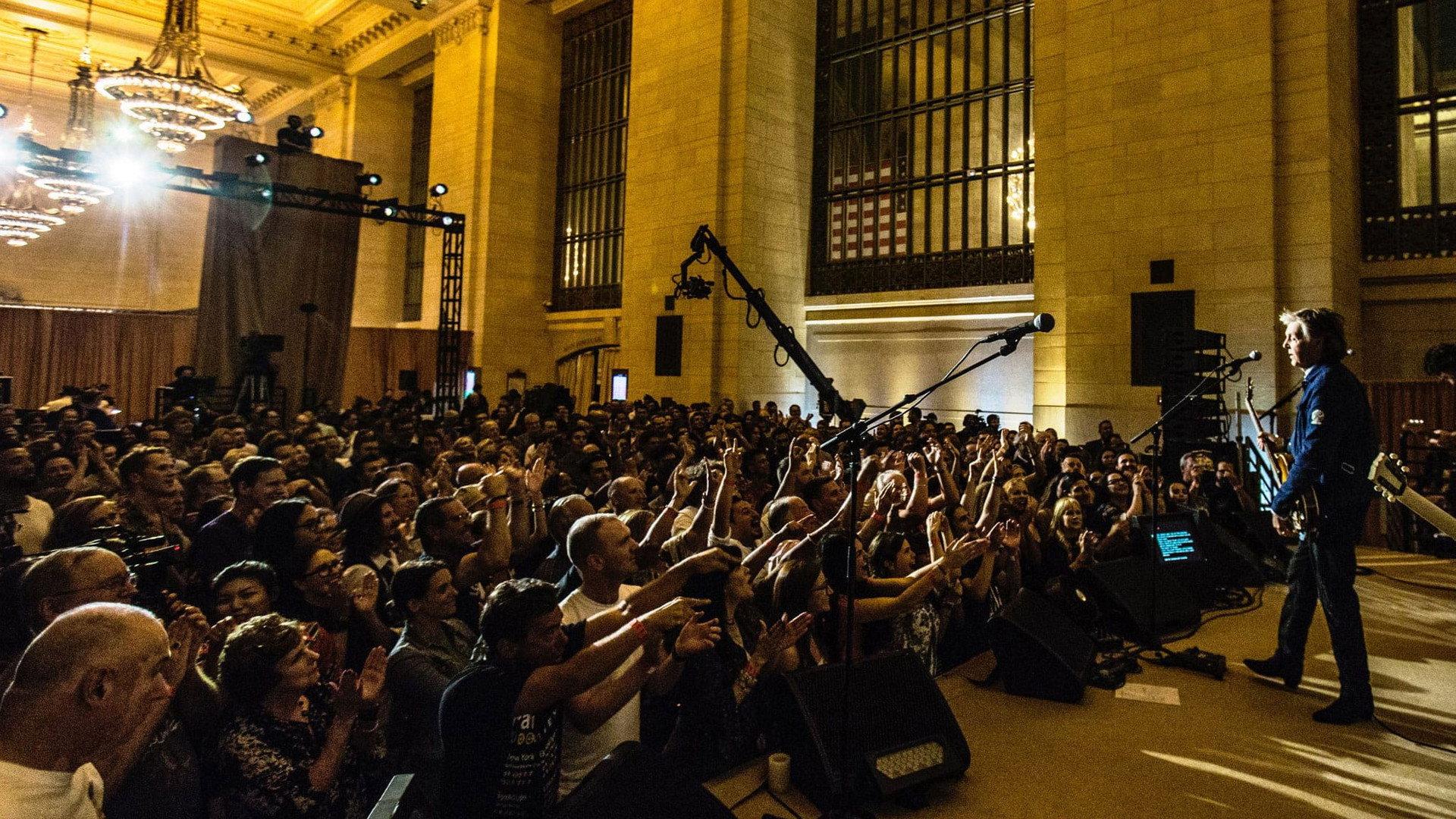 Paul McCartney: Live from NYC 2018 movie scene