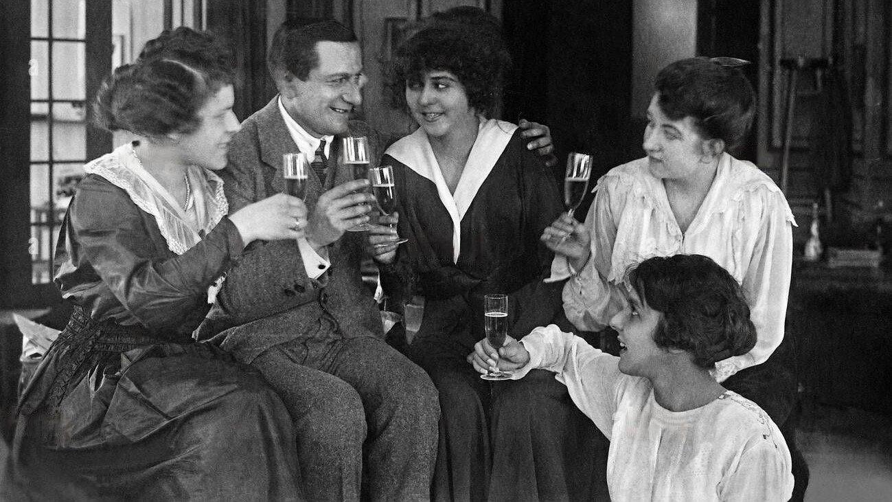 Blind Cow 1915 movie scene