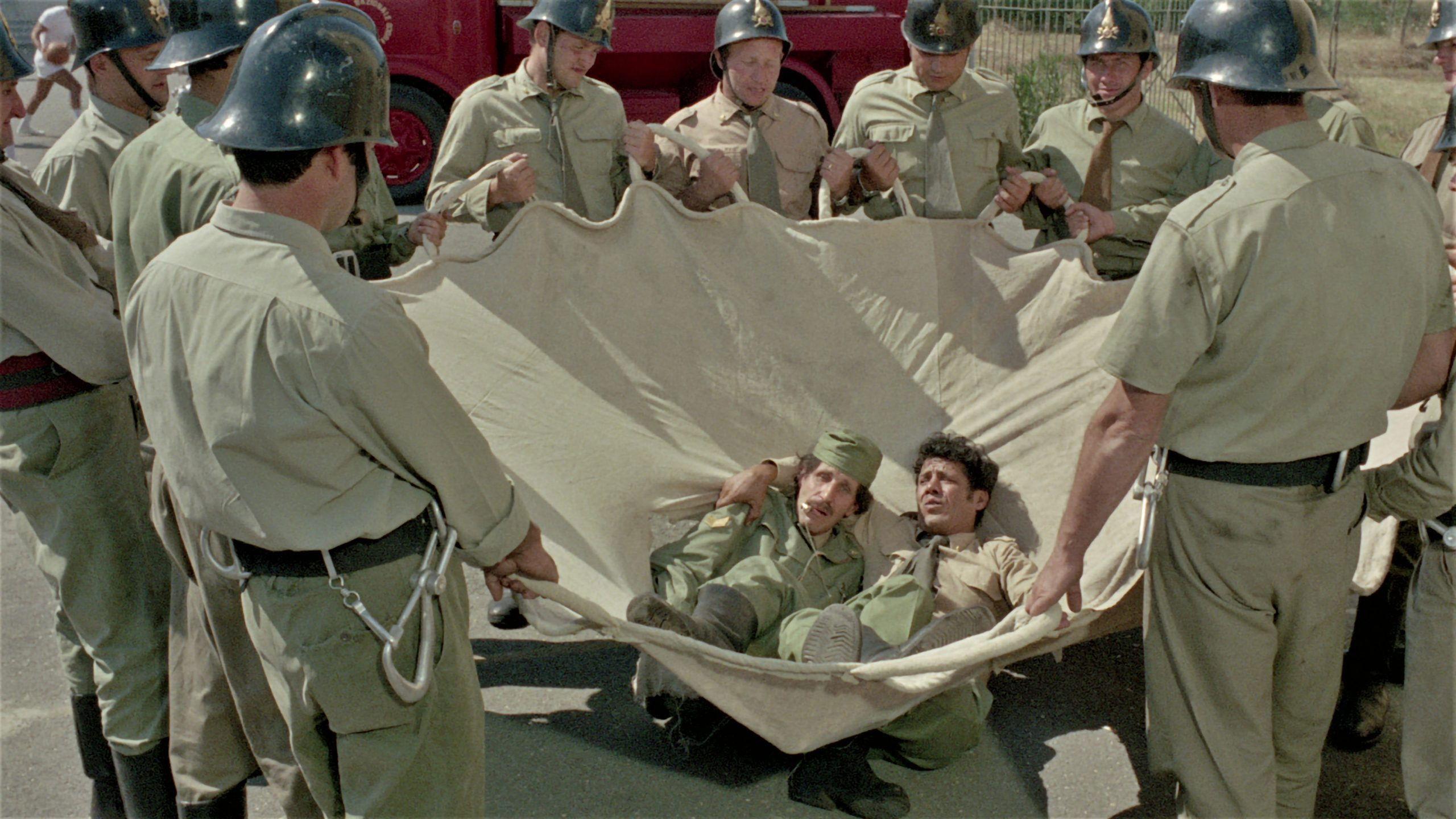 Two Firefighters 1968 movie scene