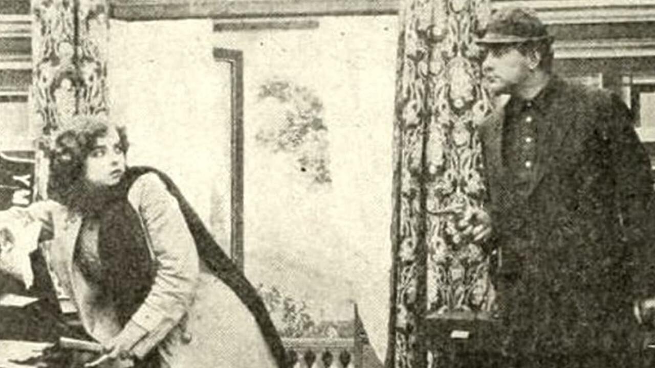 A Brave Little Woman 1912 movie scene