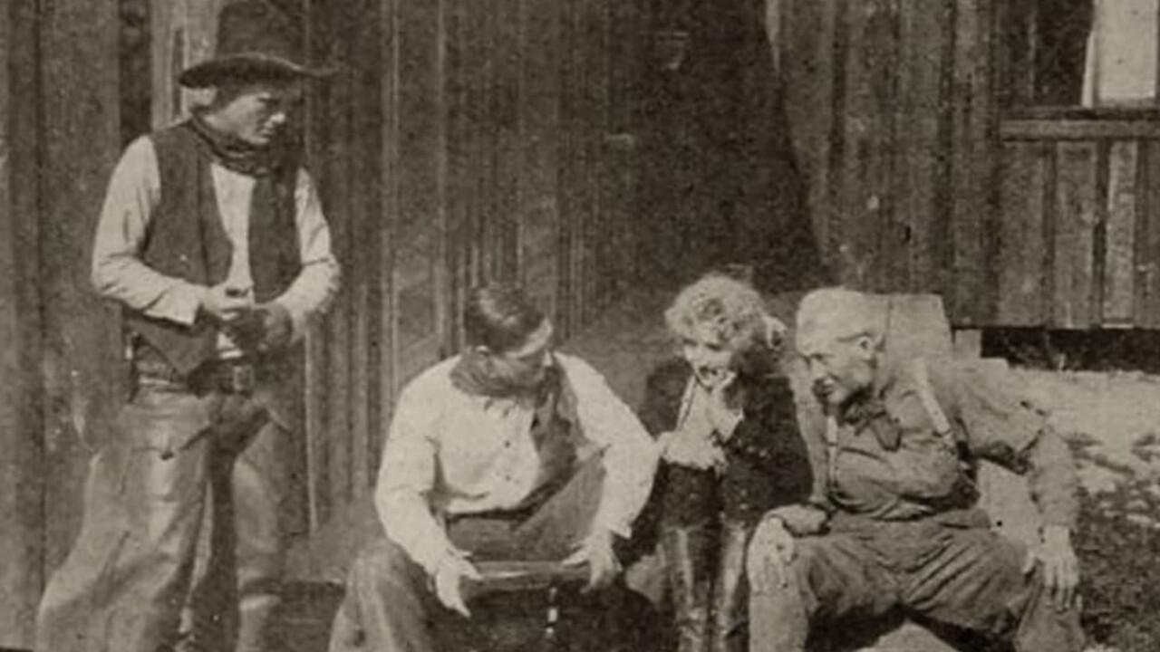 An Angelic Attitude 1916 movie scene