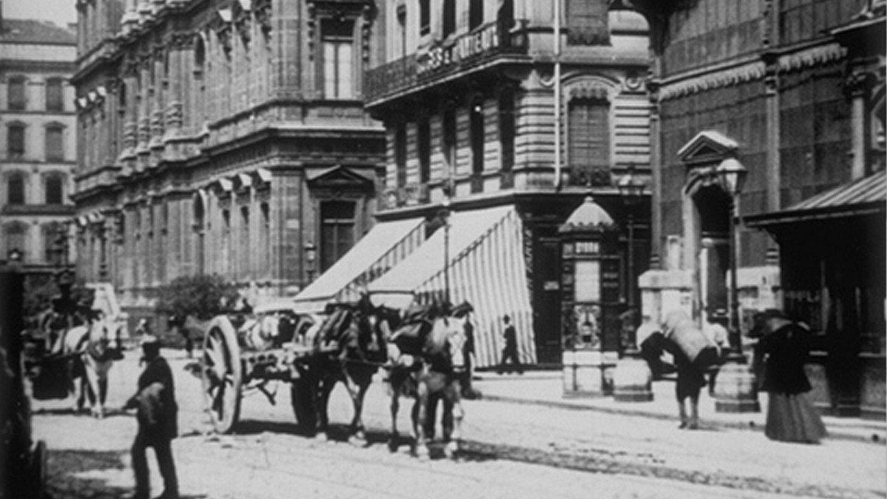 Cordeliers' Square in Lyon 1895 movie scene
