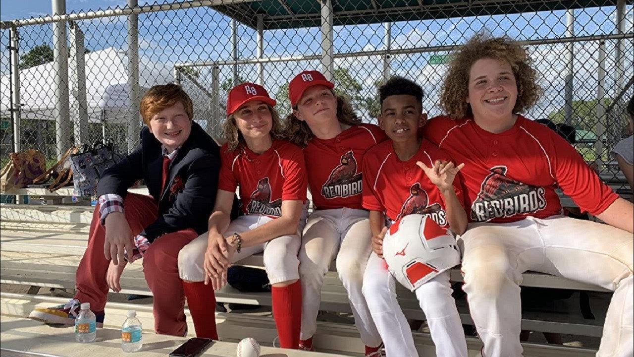 The Kid Who Only Hit Homers 2021 movie scene