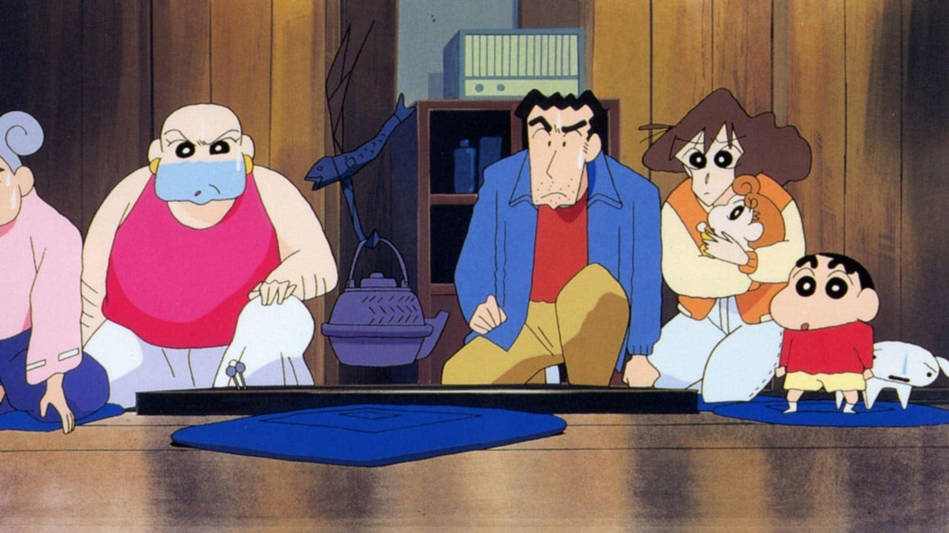 Crayon Shin-chan: Pursuit of the Balls of Darkness 1997 movie scene