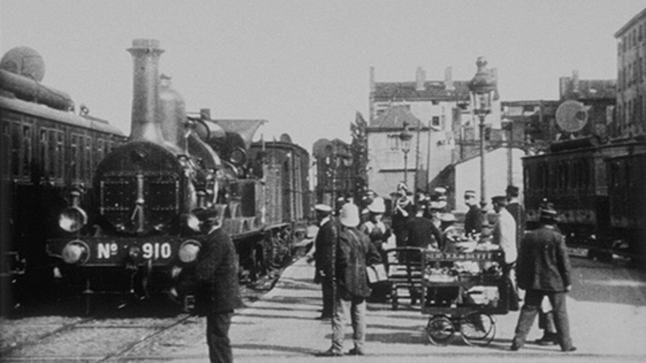 Arrival of a Train at Perrache 1896 movie scene