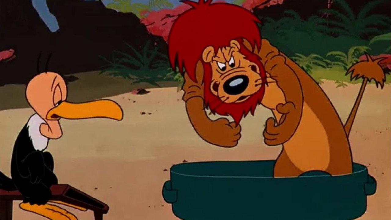 The Lion's Busy 1950 movie scene