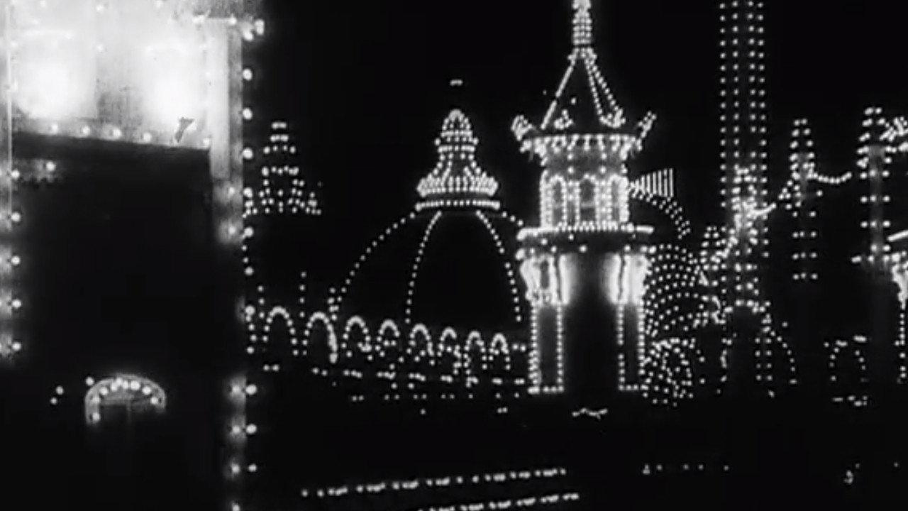 Coney Island at Night 1905 movie scene