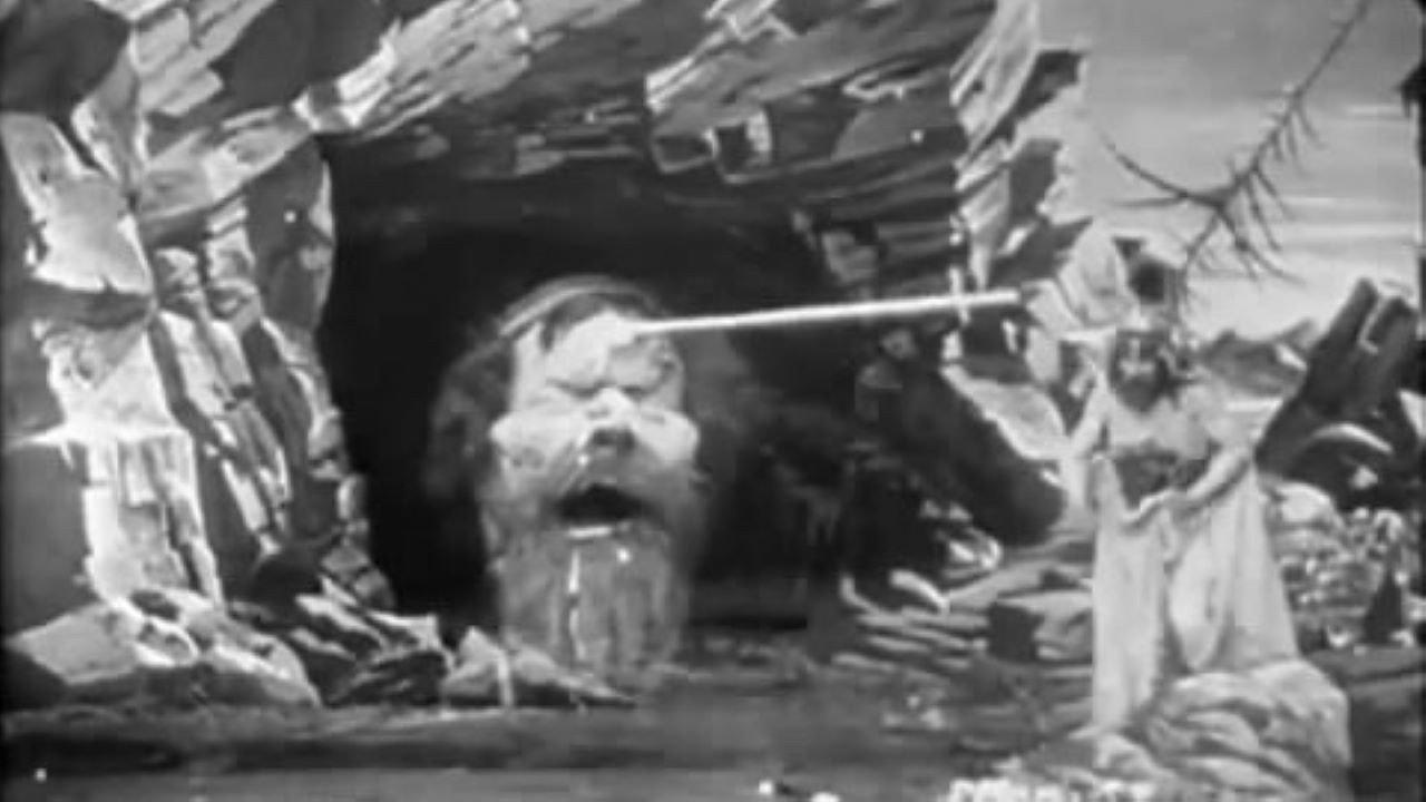 Ulysses and the Giant Polyphemus 1905 movie scene