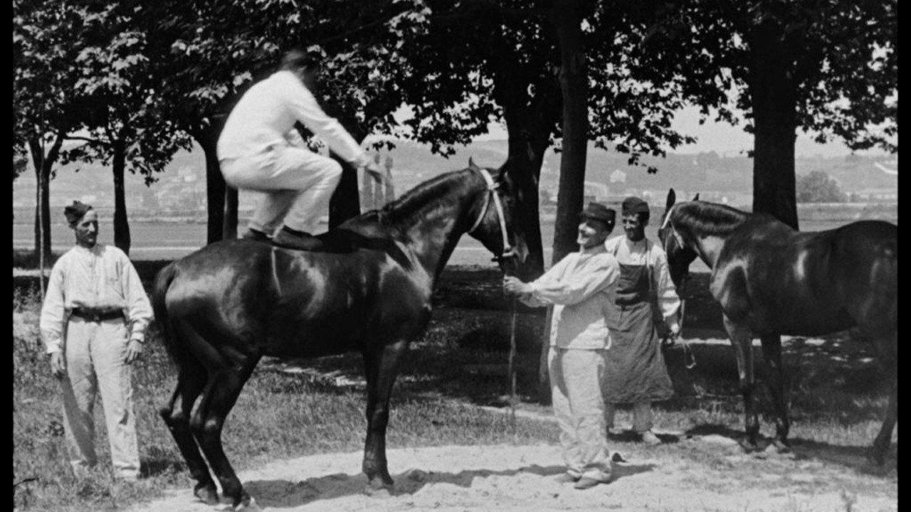 Vaulting 1897 movie scene