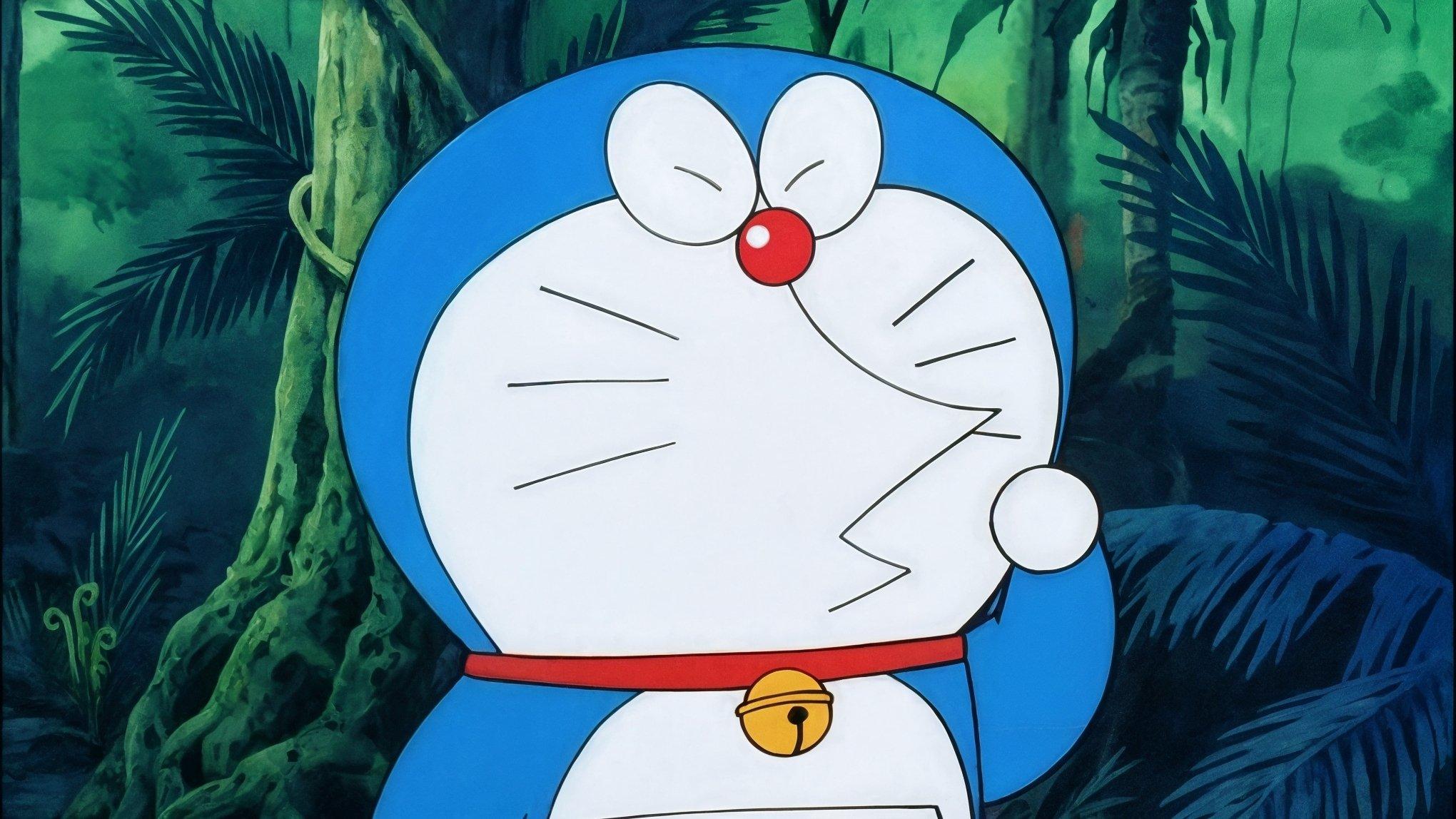 Doraemon: Nobita and the Knights on Dinosaurs 1987 movie scene
