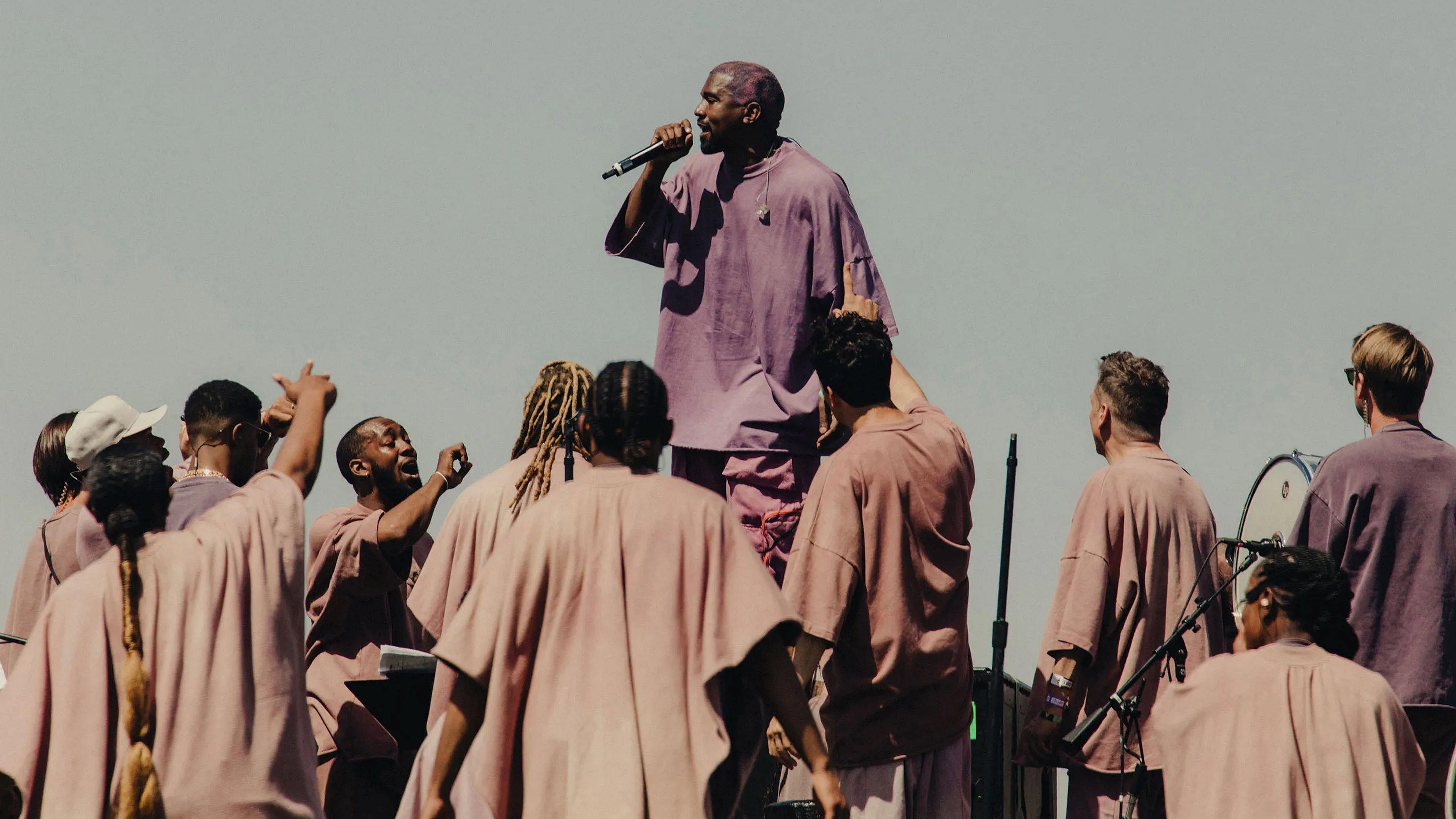 Kanye West - Sunday Service At The Mountain 2019 movie scene