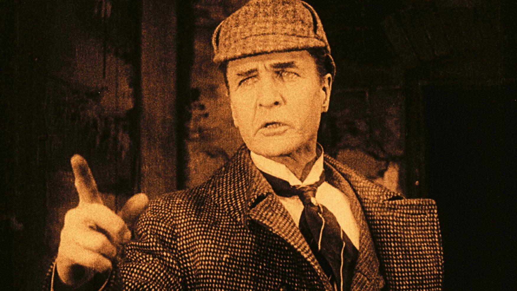 Sherlock Holmes 1916 movie scene