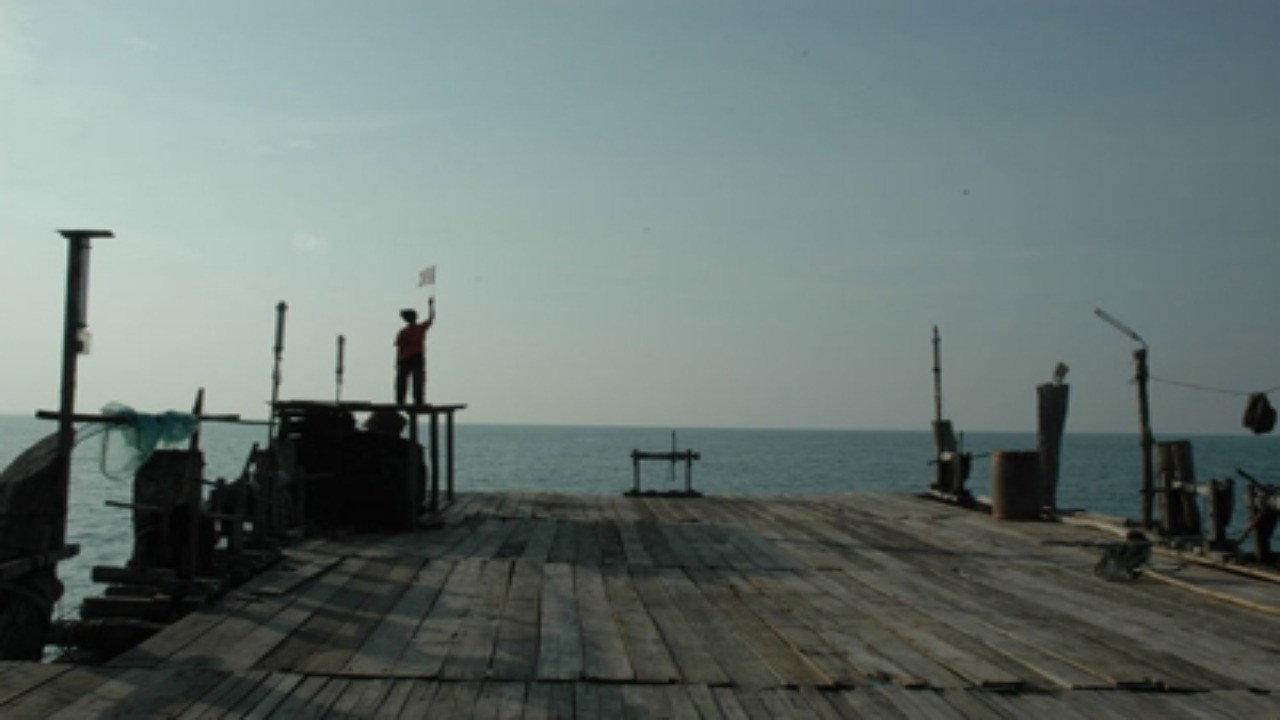 Fishing Platform 2009 movie scene