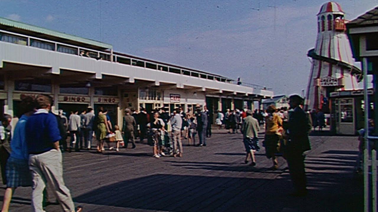 Clacton Pier 1964 movie scene