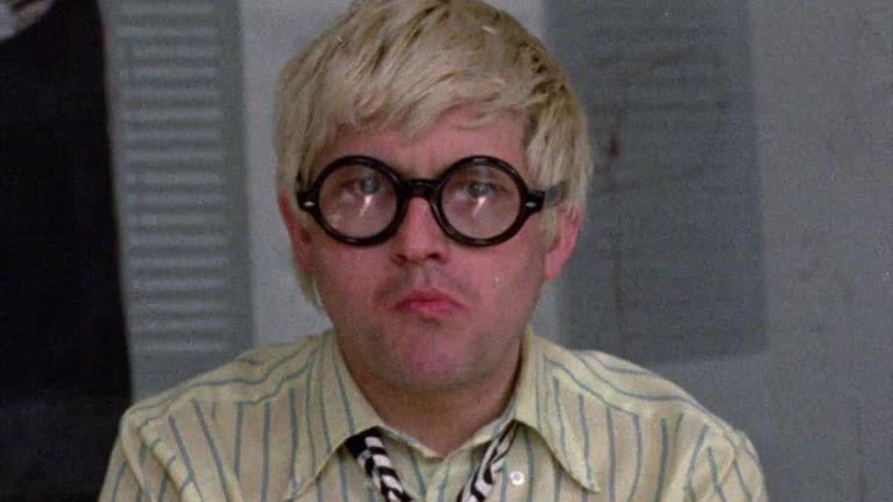 Portrait of David Hockney 1972 movie scene