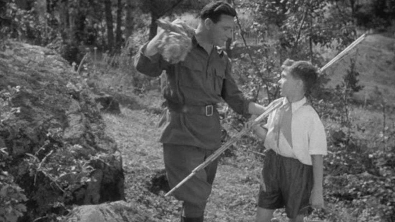 The Drummer's Fate 1955 movie scene