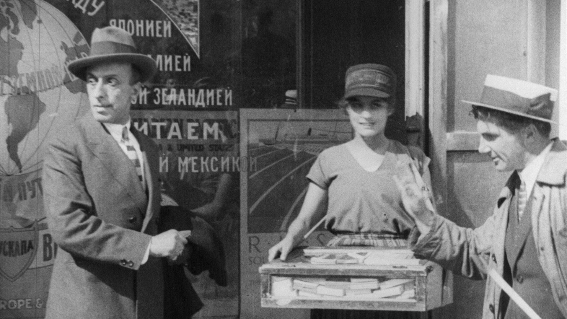 The Cigarette Girl of Mosselprom 1924 movie scene