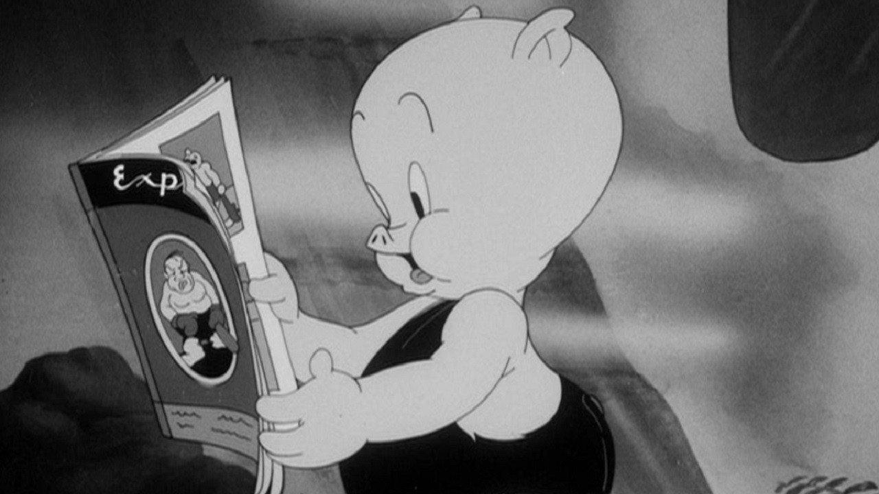 Prehistoric Porky 1940 movie scene