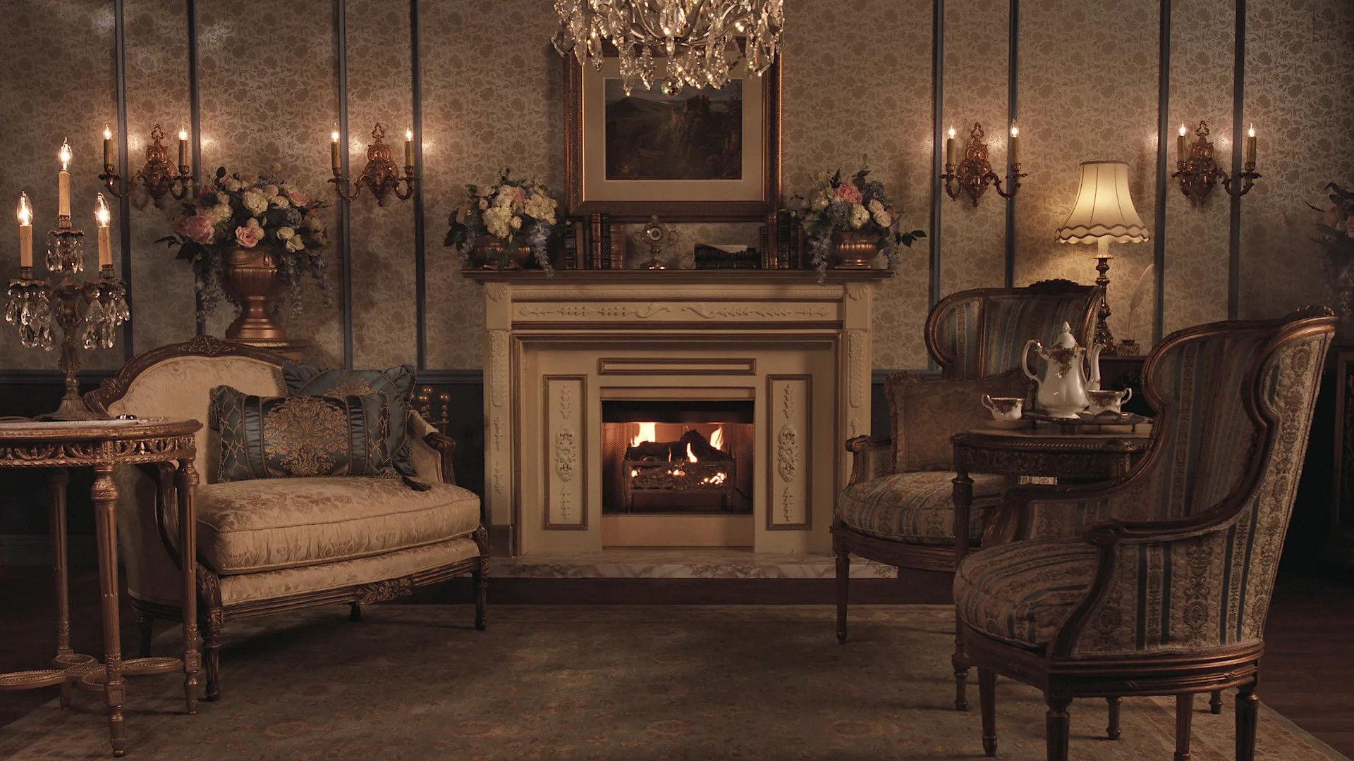 Bridgerton: Fireplace 2024 movie scene