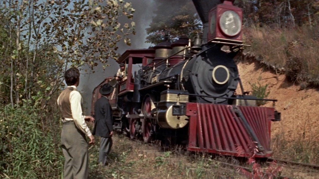 The Great Locomotive Chase 1956 movie scene