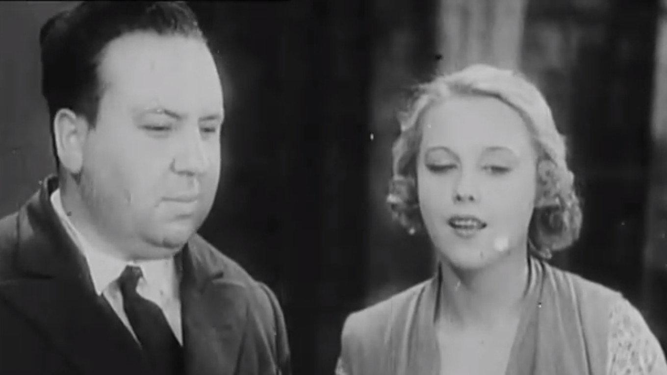 Sound Test for Blackmail 1929 movie scene