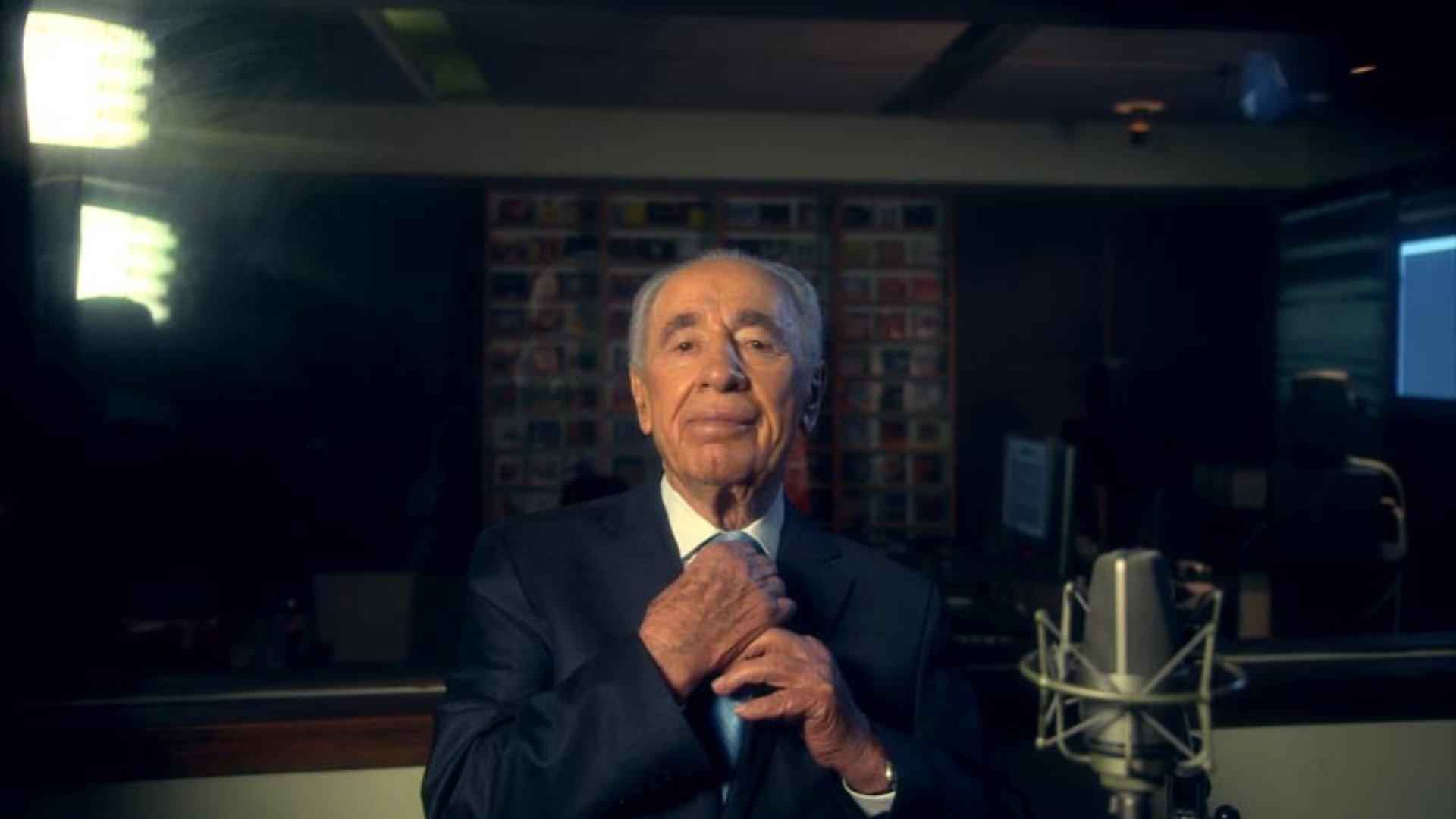 I Am. Shimon Peres 2014 movie scene