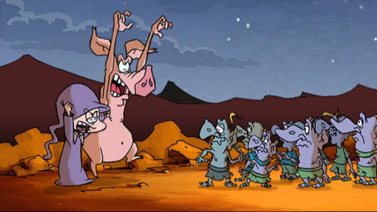 Merlin against Santa Claus 2003 movie scene