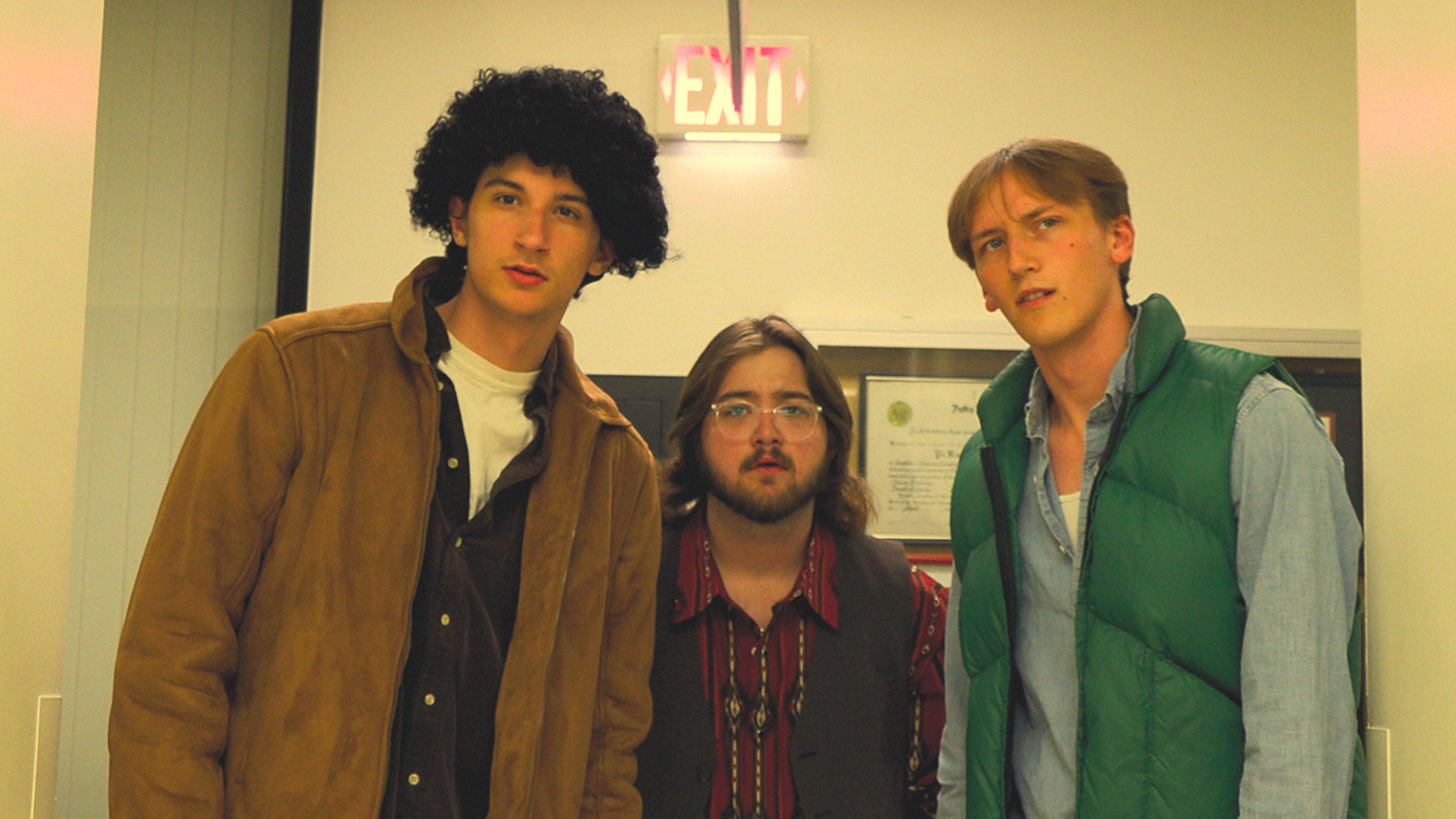 Elevator to the 80s 2024 movie scene