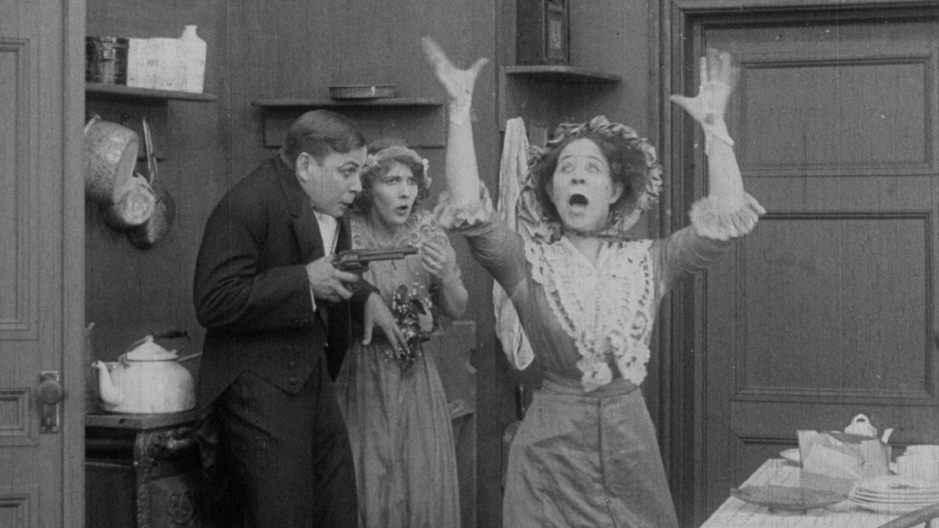 A House Divided 1913 movie scene